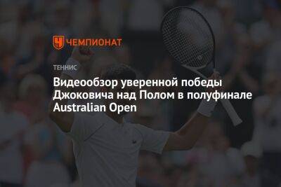 Видеообзор уверенной победы Джоковича над Полом в полуфинале Australian Open