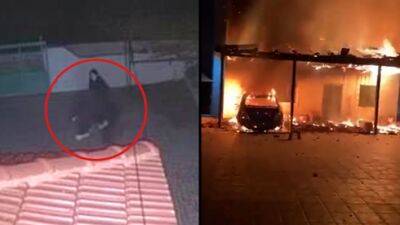 Палестинцы обвинили евреев в поджоге дома возле Рамаллы - видео
