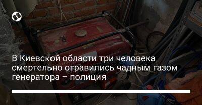 В Киевской области три человека смертельно отравились чадным газом генератора – полиция