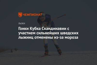 Эмма Рибом - Гонки Кубка Скандинавии с участием сильнейших шведских лыжниц отменены из-за мороза - championat.com - Россия
