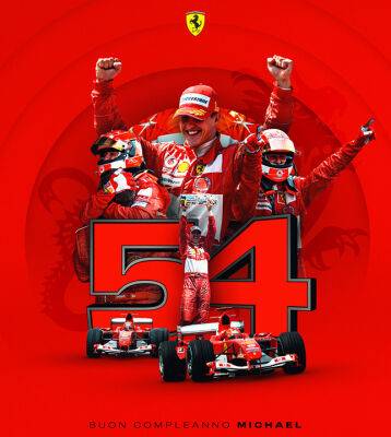 В Ferrari поздравили Михаэля Шумахера с 54-летием
