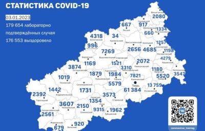 Карта коронавируса в Тверской области – 3 января 2023 года