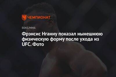 Фрэнсис Нганну показал нынешнюю физическую форму после ухода из UFC. Фото