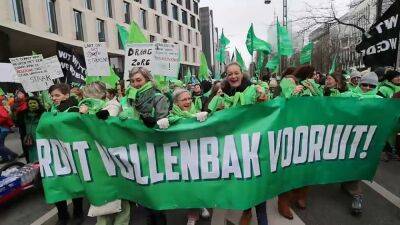 Работники сферы здравоохранения протестуют в Бельгии