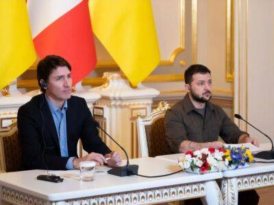 Трюдо и Зеленский обсудили, как Канада и партнеры могут удовлетворить потребности Украины из-за вторжения России