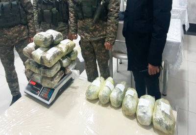 Оперативники СГБ обнаружили недалеко от узбекско-таджикской госграницы тайник с 26 кг наркотиков. Видео