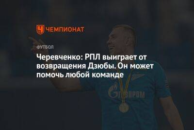 Черевченко: РПЛ выиграет от возвращения Дзюбы. Он может помочь любой команде