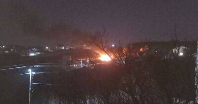 В оккупированном Крыму прозвучали взрывы и разгорелся пожар (фото, видео)