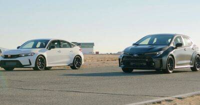 Битва горячих хэтчбеков: Toyota GR Corolla сравнили с Honda Civic Type R на прямой (видео)