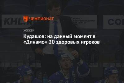 Кудашов: на данный момент в «Динамо» 20 здоровых игроков