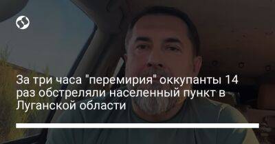 За три часа "перемирия" оккупанты 14 раз обстреляли населенный пункт в Луганской области