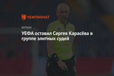 УЕФА оставил Сергея Карасёва в группе элитных судей