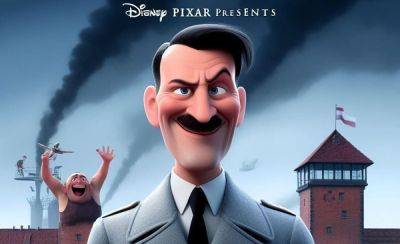 Нет, Disney и Pixar не снимают мультфильм «Холокост» с Гитлером ─ опубликованный постер является сгенерированным ИИ фейком