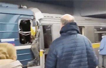 В московском метро лоб в лоб столкнулись два поезда