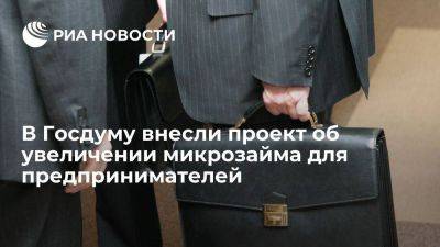 В ГД внесли проект об увеличении микрозайма для предпринимателей до 7 млн рублей