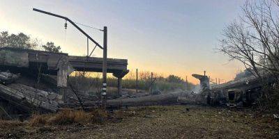 В Донецкой области был разрушен важный для оккупантов мост — фото, видео