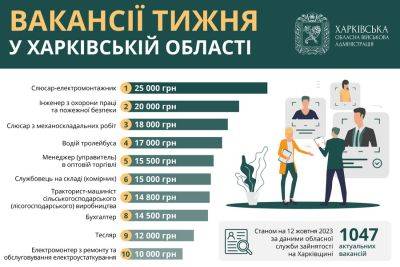 Работа в Харькове и области: есть вакансии с зарплатой до 25 тысяч гривен