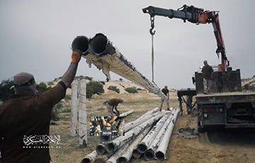 Палестинские боевики используют водопроводные трубы для производства ракет