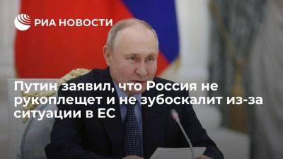 Путин: Россия не радуется и не зубоскалит из-за экономической рецессии в Европе