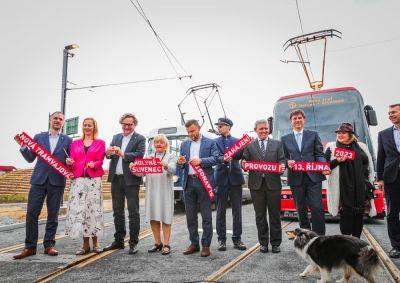 В Праге открыли новый трамвайный участок