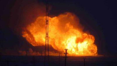 В оккупированной Донецкой области возле Иловайска занялся масштабный пожар на газопроводе