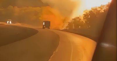 Мощный пожар в Донецкой области: под Иловайском загорелся газопровод (видео)