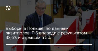 Выборы в Польше: по данным экзитполов, PiS впереди с результатом 38,6% и отрывом в 5%