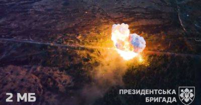 "Враг не прекращает штурм": президентская бригада уничтожила колонну ВС РФ возле Авдеевки (видео)