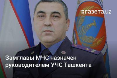 Замглавы МЧС Узбекистана назначен руководителем УЧС Ташкента