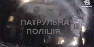 Полиция показала первые минуты после российского ракетного удара по Запорожью