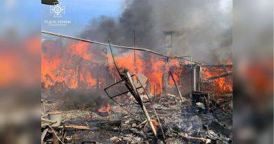 Российские террористы ударили по Харьковщине: есть раненые, начался большой пожар