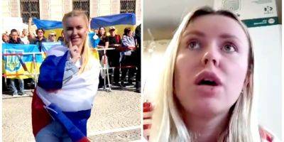 «Еб*ть я лох». Россиянка, которую вышвырнули из Европы за антиукраинские провокации, разочаровалась в РФ — видео