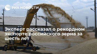Эксперт: экспорт зерна России в сентябре был рекордным за последние шесть лет