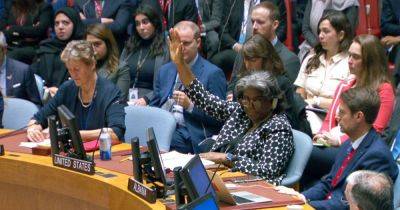 Линда Томас-Гринфилд - Прекратили вмешательство: США наложили вето на решение Совбеза ООН по войне в Израиле - focus.ua - Россия - США - Украина - Англия - Израиль - Бразилия - Палестина - Великобритания