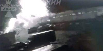 Появилось видео момента прилета по терминалу Новой Почты под Харьковом