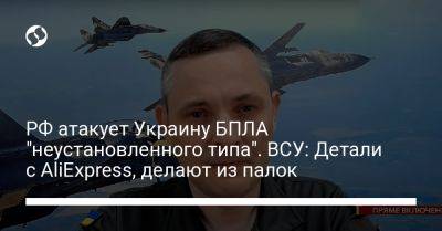 РФ атакует Украину БПЛА "неустановленного типа". ВСУ: Детали с AliExpress, делают из палок