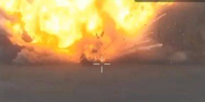 «Отличная работа». Сырский показал, как украинские военные добивают российский танк FPV-дроном — видео