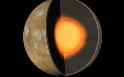Ядро Марса укрыто «теплым одеялом» из радиоактивной магмы, которое искажает его размеры