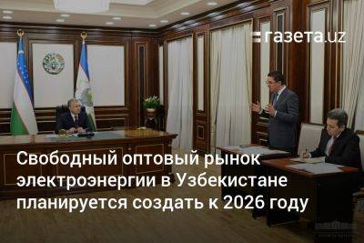 Cвободный оптовый рынок электроэнергии в Узбекистане планируется создать к 2026 году