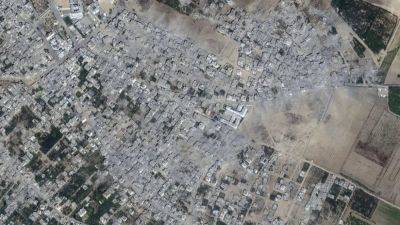 Северная часть сектора Газа превратилась в руины: спутниковые снимки до и после авиаударов