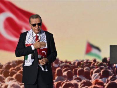 Эрдоган выступил на пропалестинском митинге с резкими заявлениями в отношении Израиля