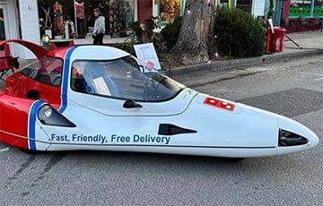 Фантастический звездолет: как выглядит самое оригинальное авто для доставки пиццы