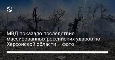 МВД показало последствия массированных российских ударов по Херсонской области – фото
