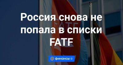 Россия снова не попала в списки FATF