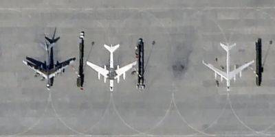 «Допотопный креатив». ГУР о нарисованных россиянами самолетах Ту-95 на авиабазе Энгельс