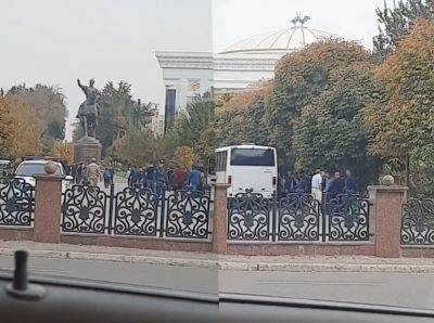 В центре Ташкента группа лиц пыталась провести митинг в поддержку Палестины. Видео