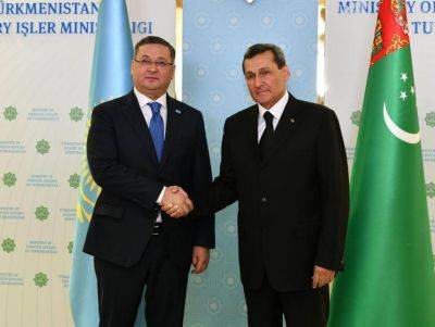 Главы МИД Туркменистана и Казахстана обсудили сотрудничество в энергетике и использование водных ресурсов