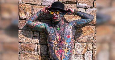 Самый татуированный человек в мире показал снимки до и после модификации (фото)