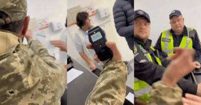 "Ты видишь? Смотри!": полиция проверила, не пьяный ли военный с контузией (видео)
