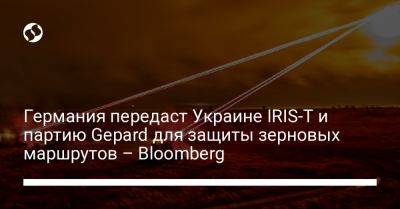 Германия передаст Украине IRIS-T и партию Gepard для защиты зерновых маршрутов - Bloomberg
